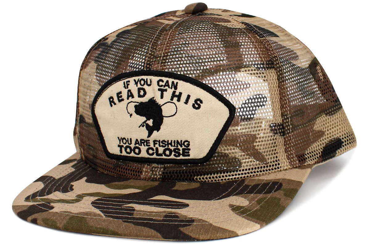 Fishing Mesh Vintage Ballcap: CAM